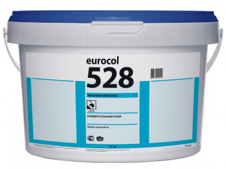 528 Eurostar Allround. Форбо 528. Универсальный клей для ПВХ плитки. Банка / 13 кг.